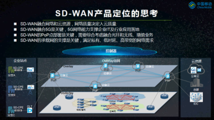 中国移动杨锋 5G SD-WAN场景及关键技术分析在网络营销中的应用